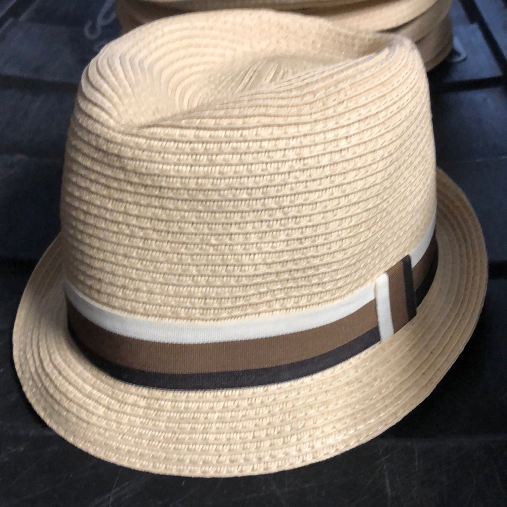 Straw Fedora Natural Khaki Men’s L/XL